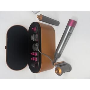 Used Dyson Airwrap HS01 Complete Multi Styler Nickel Fuchsia Extra Long Barrel